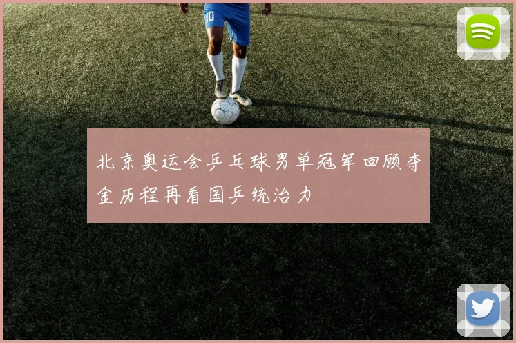 北京奥运会乒乓球男单冠军回顾夺金历程再看国乒统治力